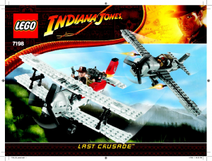 Handleiding Lego set 7198 Indiana Jones Aanval met gevechtsvliegtuig