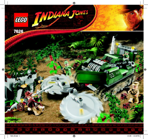 Manual Lego set 7626 Indiana Jones Jungle cutter
