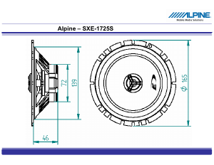 Руководство Alpine SXE-1725S Автомобильный динамик