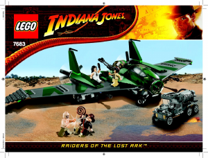 Handleiding Lego set 7683 Indiana Jones Gevecht op de Flying Wing