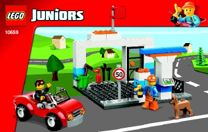 Handleiding Lego set 10659 Juniors Voertuigenkoffer