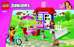 Bedienungsanleitung Lego set 10660 Juniors Pinkfarbener Lego Koffer