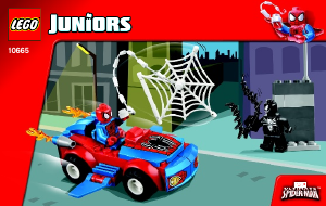 Bruksanvisning Lego set 10665 Juniors Spider-Car-jakten