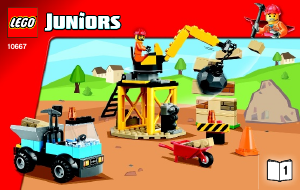 Brugsanvisning Lego set 10667 Juniors Byggeplads