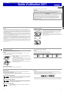 Mode d’emploi Casio G-Shock GWN-1000B-1BER Montre