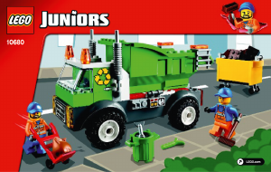 Handleiding Lego set 10680 Juniors Vuilniswagen