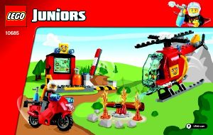 Handleiding Lego set 10685 Juniors Brandweer koffer