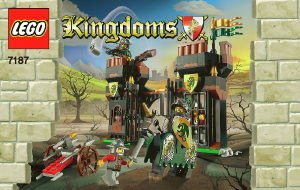 Manuale Lego set 7187 Kingdoms Fuga dalla prigione del dragone