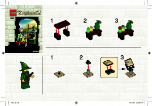 Manual Lego set 7955 Kingdoms Wizard