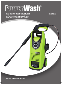 Bruksanvisning PowerWash HV-02 Högtryckstvätt