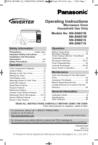 Manual Panasonic NN-SN651B Microwave