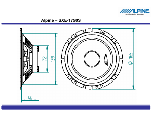 Руководство Alpine SXE-1750S Автомобильный динамик