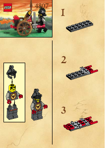 Handleiding Lego set 4807 Knights Kingdom Vuuraanval