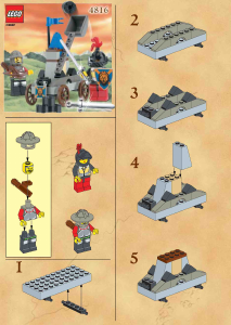 Priručnik Lego set 4816 Knights Kingdom Katapult