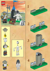 Εγχειρίδιο Lego set 4817 Knights Kingdom Μπουντρούμι