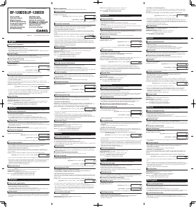 Manual Casio JF-120ECO Calculator