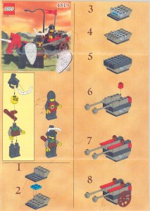 Manual Lego set 4819 Knights Kingdom Rebel chariot