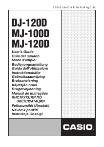 Manual de uso Casio MJ-100D Calculadora