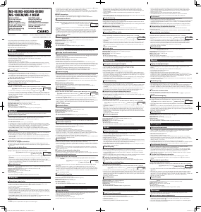 Manual de uso Casio MS-8E Calculadora