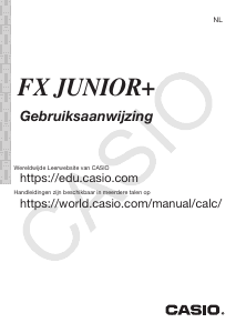 Handleiding Casio FX Junior+ Rekenmachine