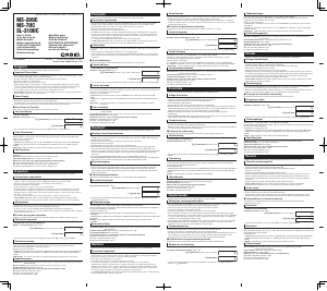 Handleiding Casio SL-310UC Rekenmachine