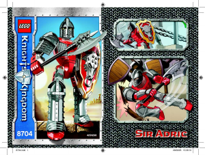 Manual Lego set 8704 Knights Kingdom Sir Adric