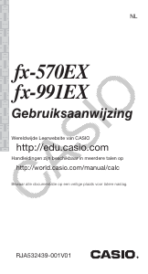 Handleiding Casio FX-570EX Rekenmachine