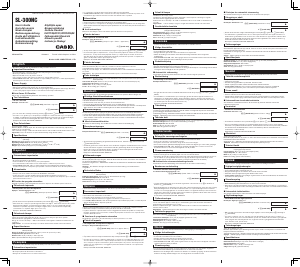 Handleiding Casio SL-300NC Rekenmachine