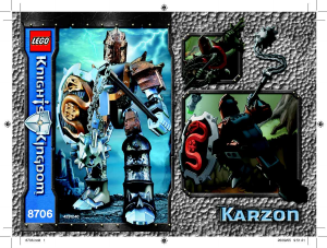 Manuale Lego set 8706 Knights Kingdom Karzon
