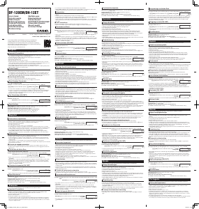 Manual de uso Casio DF-120EM Calculadora