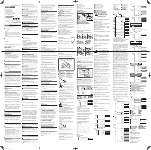 Manual de uso Casio FR-2650RC Calculadora