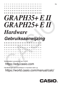 Handleiding Casio GRAPH25+ E II Grafische rekenmachine