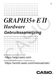 Handleiding Casio GRAPH35+ E II Grafische rekenmachine