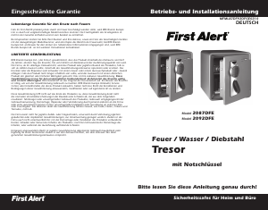 Bedienungsanleitung First Alert 2087DFE Safe