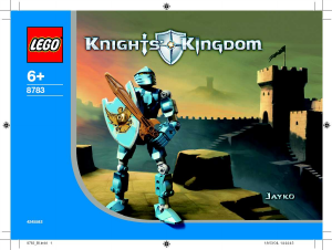 Manual Lego set 8783 Knights Kingdom Jayko