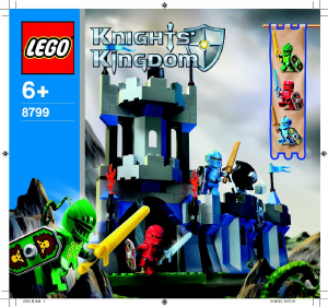 Manual Lego set 8799 Kinghts Kingdom Castle wall