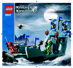 Handleiding Lego set 8801 Knights Kingdom Aanvalsboot