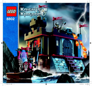 Bedienungsanleitung Lego set 8802 Knights Kingdom Verteidigungsmauer