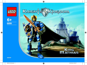 Manual Lego set 8809 Knights Kingdom King Mathias