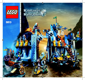 Handleiding Lego set 8813 Knights Kingdom Slag om de pas