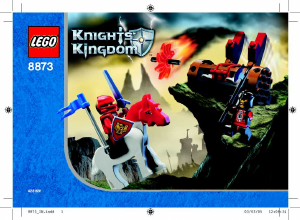 Manual Lego set 8873 Knights Kingdom Fireball catapult