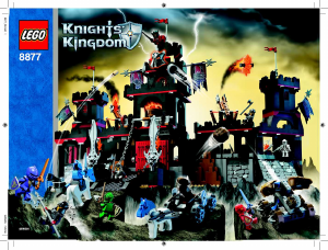 Handleiding Lego set 8877 Knights Kingdom Vladek's zwarte fort