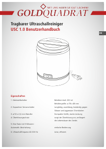 Bedienungsanleitung Goldquadrat USC 1.0 Ultraschallreiniger