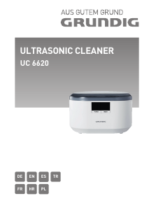 Manual Grundig UC 6620 Ultrasonic Cleaner