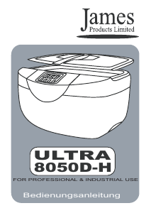 Bedienungsanleitung James ULTRA 8050D-H Ultraschallreiniger