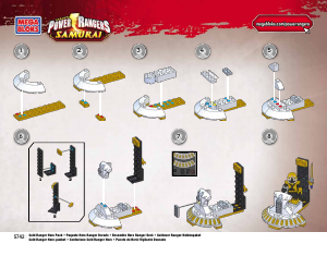 Manual de uso Mega Bloks set 5742 Power Rangers Paquete de héroe ranger oro