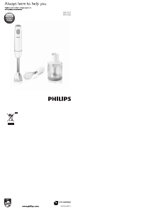 Manuál Philips HR1324 Ruční mixér