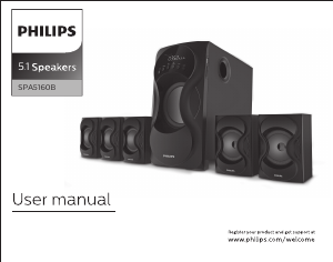 Manual Philips SPA5160B Speaker