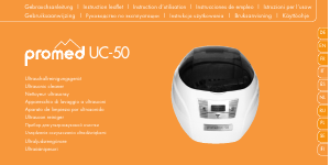 Manual de uso Promed UC-50 Limpiador ultrasónico