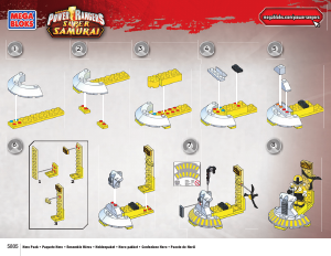 Mode d’emploi Mega Bloks set 5805 Power Rangers Pack herós jaune
